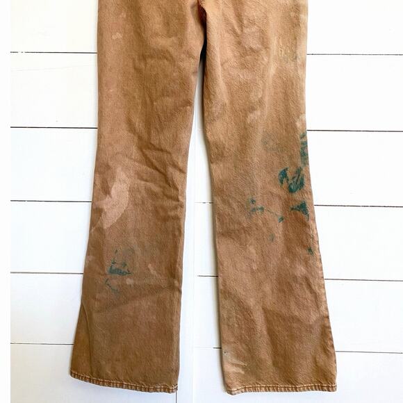 PacSun Tie Dye High Rise Bootcut Jeans Brown/Teal 27 X 32‎ - Picture 8 of 12